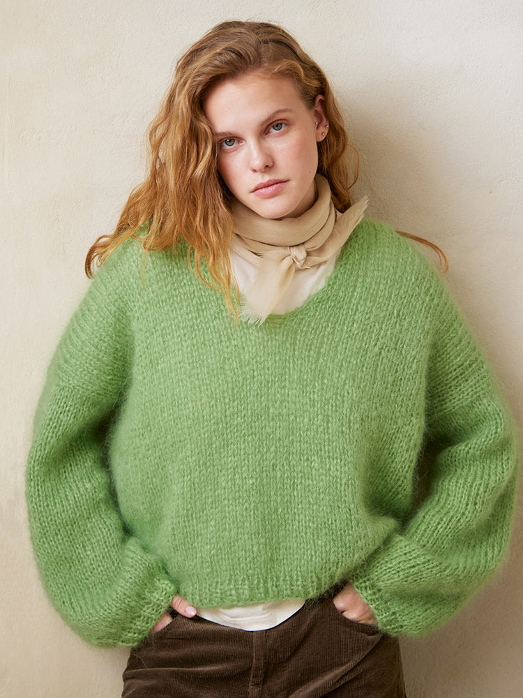 2402 - Ballerina Chunky Mohair - Nr. 3 FACILE SWEATER CHUNKY - Papir - Sandnes garn - Garntopia