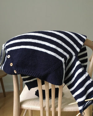 Seaside Sweater Junior - Papir - PetiteKnit - Garntopia